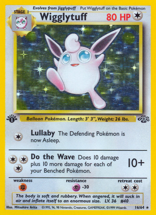 Jungle set Holo Wigglytuff #16/64 first edition